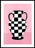 'Checkered Vase' Aesthetic Art Print_Sugar & Canvas_Sugar & Canvas