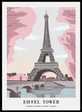 Cherry Blossoms with Eiffel Tower Art Print TA22_Sugar & Canvas_Sugar & Canvas