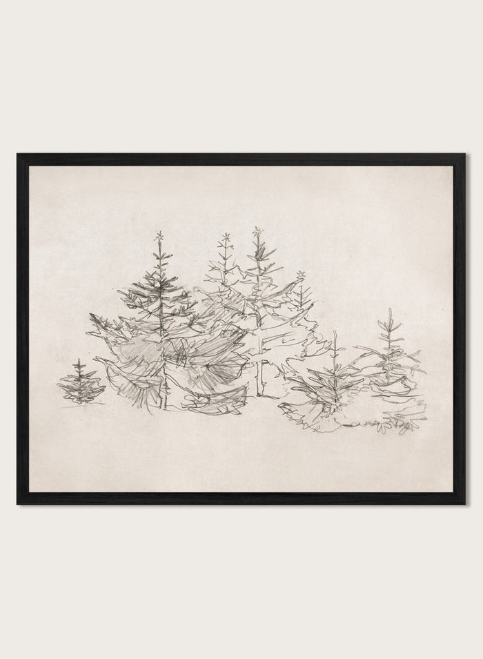 "Christmas Bomenbos" Art Print_Sugar & Canvas_Willem Wenckebach