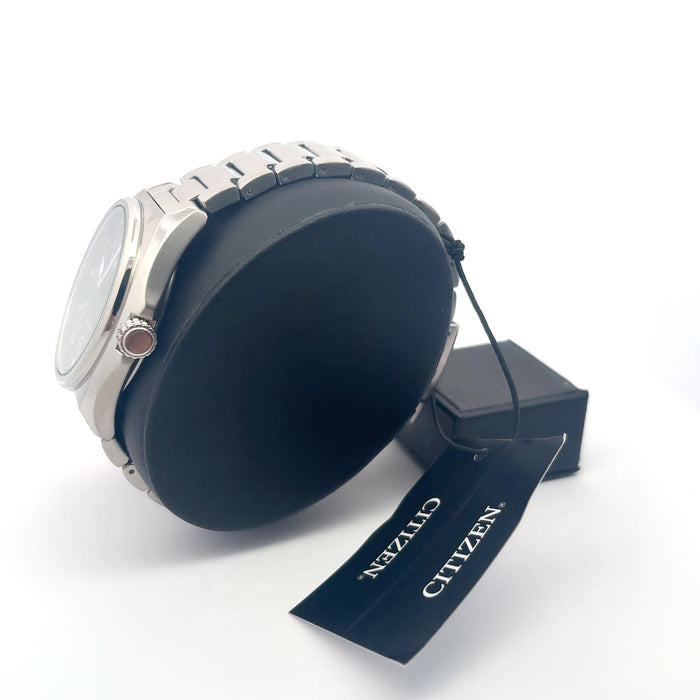 Citizen Eco-Drive Black Dial Stainless Steel Bracelet Watch