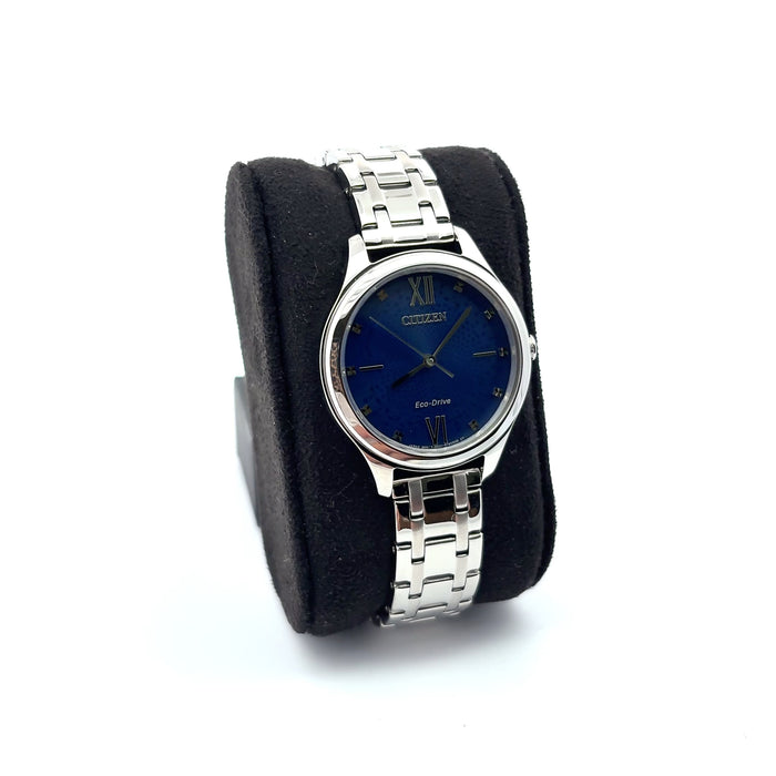 Citizen Eco-Drive Blue Dial Stainless Steel Watch