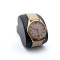 Citizen Eco-Drive Classic Pink Dial Beige Leather Strap Watch