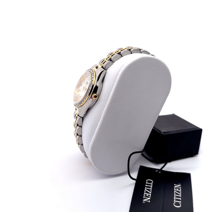 Citizen Two-Tone Crystal Bezel Quartz Watch