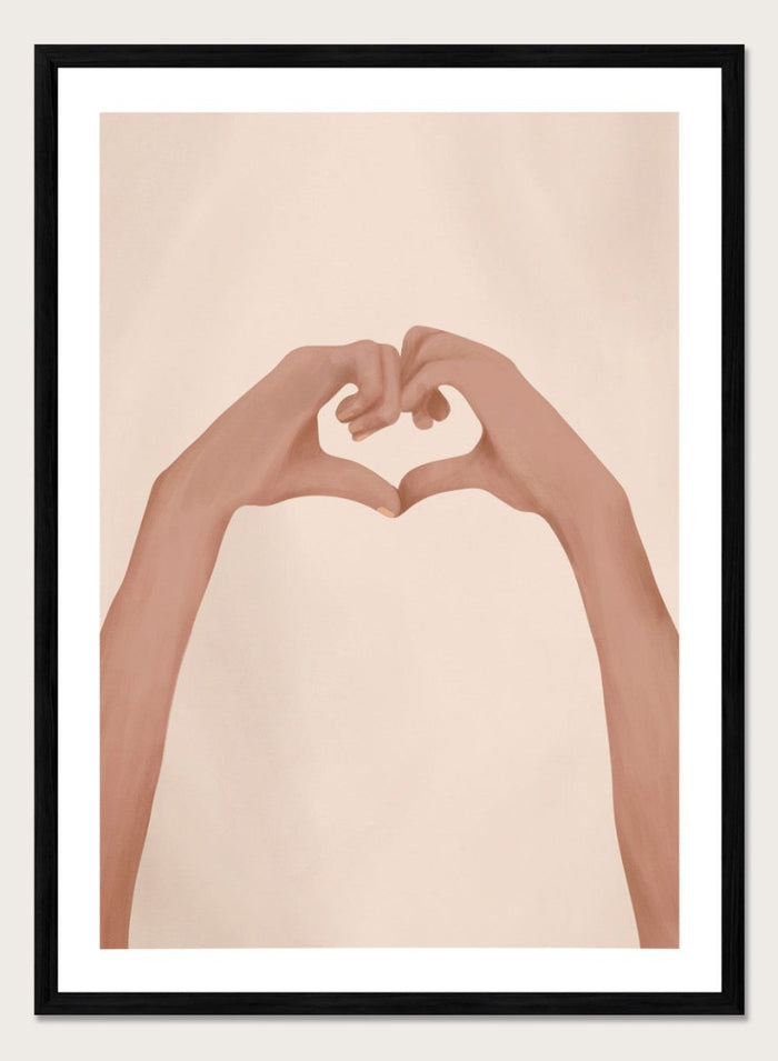 A4/8x12 inches (Framing Available) / Black Wood Frame