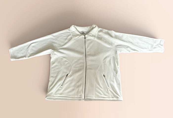 Cj Banks Preowned great condition Size 3X White Jacket outdoor