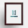 Classic Range mahogany picture frame featuring Frames Plus logo on a clean background.