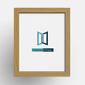 oak picture frame classic range with the Frames Plus logo displayed in a clean and modern design.