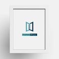 Logo of Frames Plus displayed in a classic white picture frame.