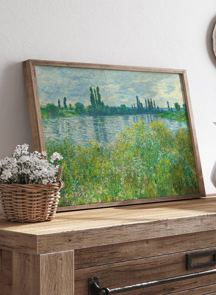 Claude Monet Banks of the Seine, Vétheuil 1880 Art Print_Sugar & Canvas_Claude Monet