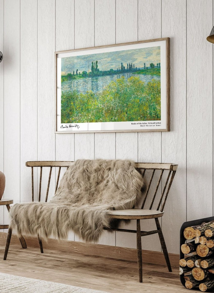 Claude Monet Banks of the Seine, Vétheuil 1880 Art Print_Sugar & Canvas_Claude Monet