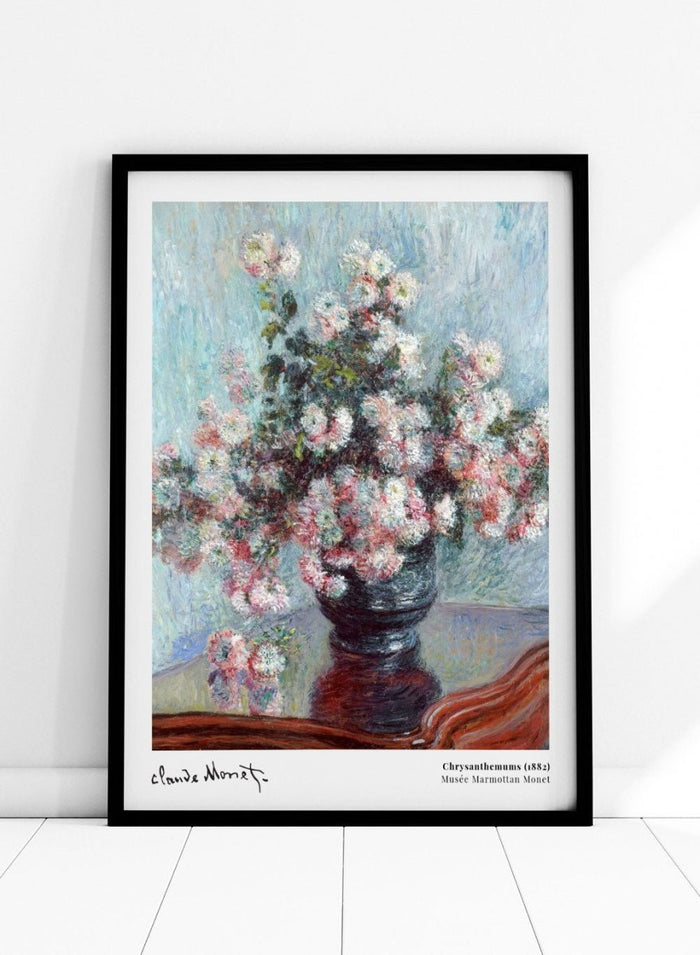 Claude Monet Chrysanthemums 1882 Art Print_Sugar & Canvas_Claude Monet