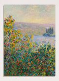 Claude Monet Flower Beds at Vétheuil Art Print_Sugar & Canvas_Claude Monet