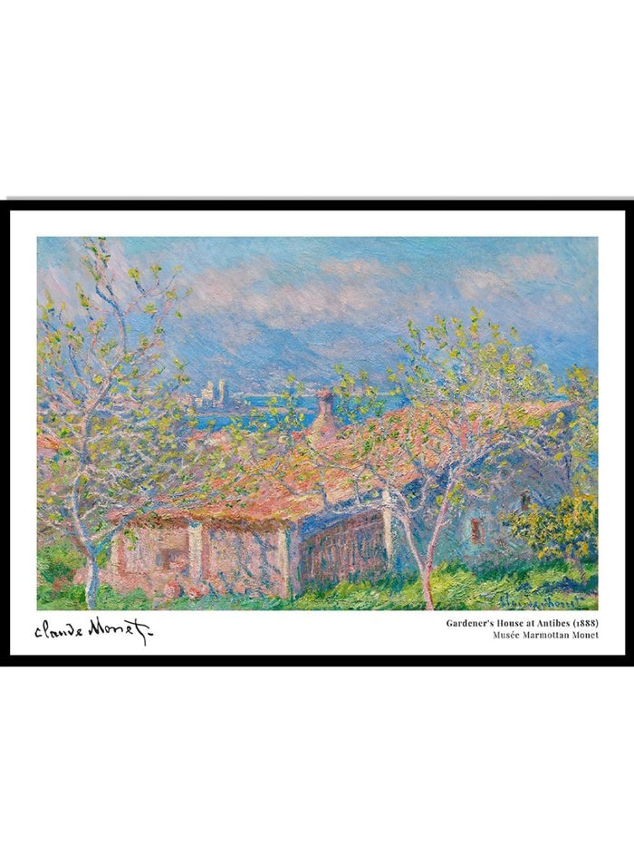 Claude Monet Gardener's House at Antibes Art Print_Sugar & Canvas_Claude Monet