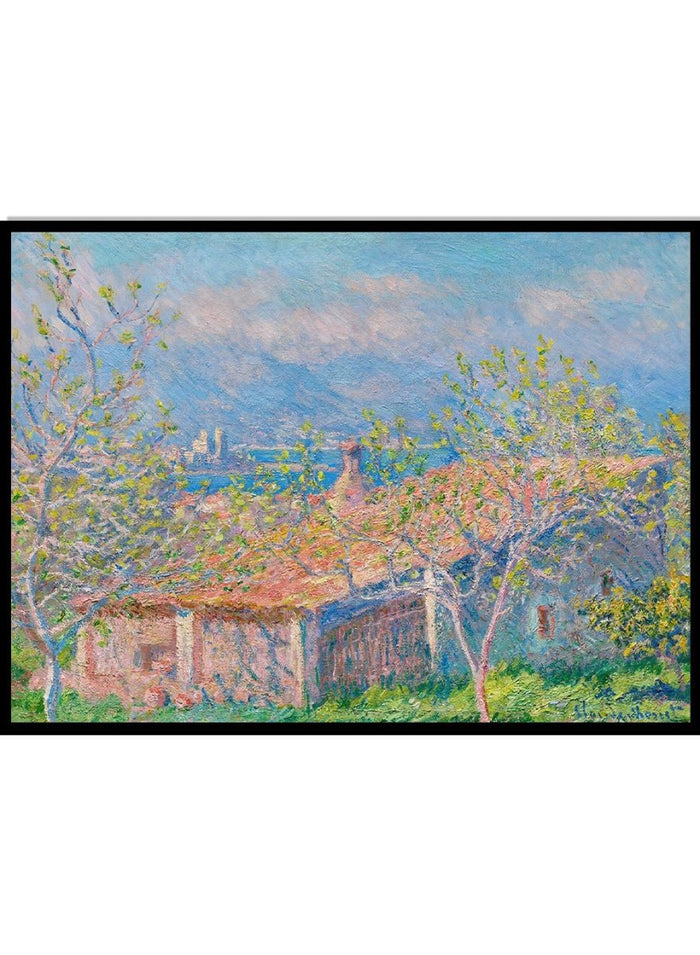 Claude Monet Gardener's House at Antibes Art Print_Sugar & Canvas_Claude Monet