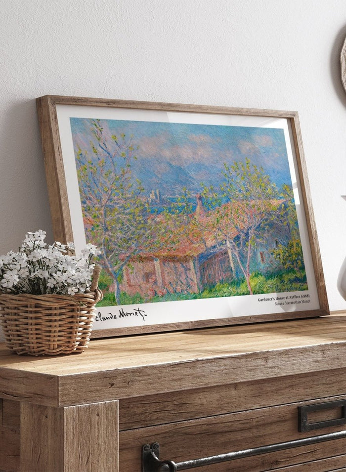Claude Monet Gardener's House at Antibes Art Print_Sugar & Canvas_Claude Monet