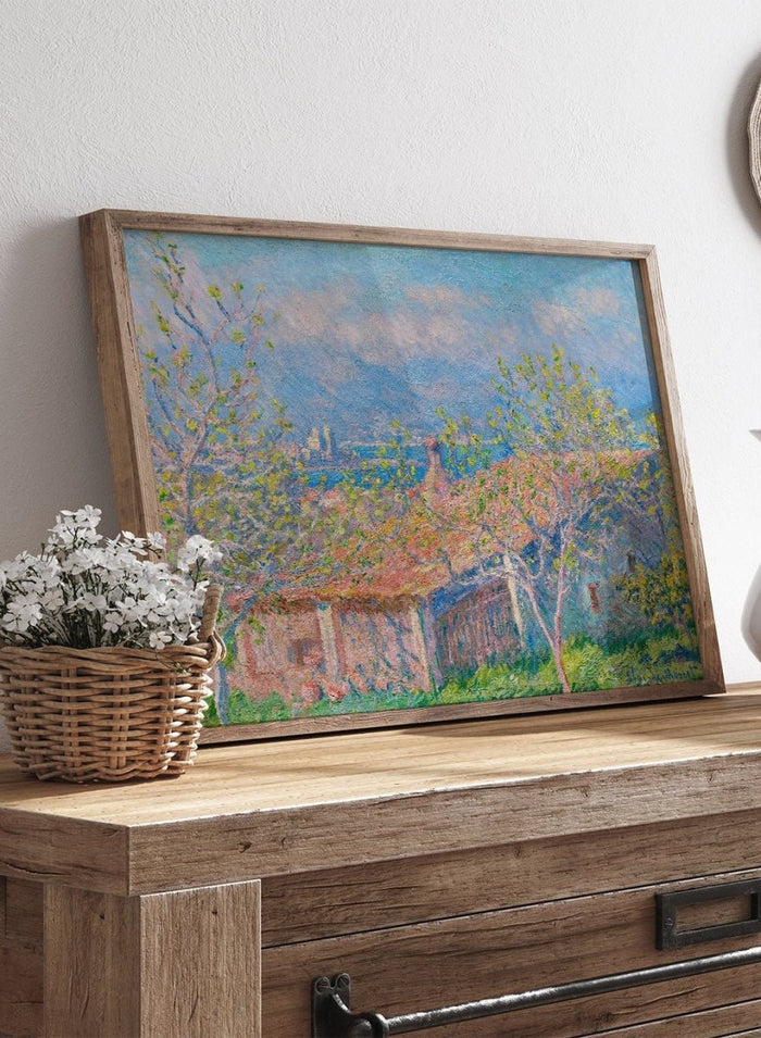 Claude Monet Gardener's House at Antibes Art Print_Sugar & Canvas_Claude Monet