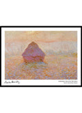 Claude Monet Grainstack, Sun in the Mist 1891 Art Print_Sugar & Canvas_Claude Monet