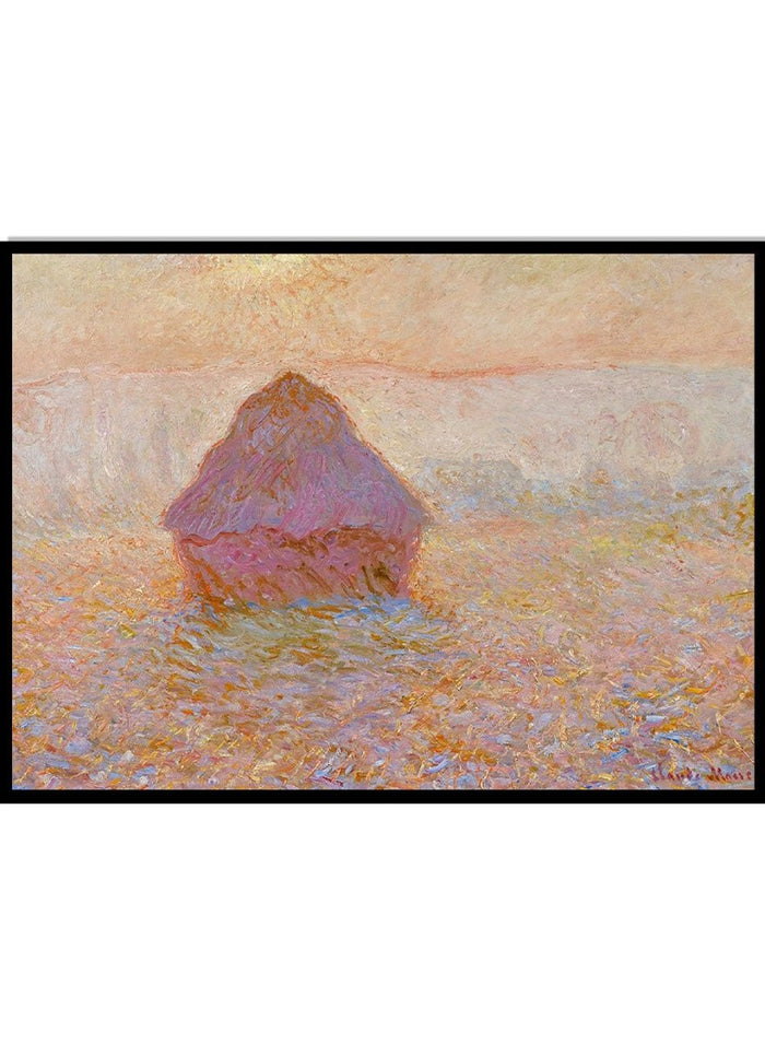Claude Monet Grainstack, Sun in the Mist 1891 Art Print_Sugar & Canvas_Claude Monet
