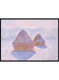 Claude Monet Haystacks (Effect of Snow and Sun) Art Print_Sugar & Canvas_Claude Monet