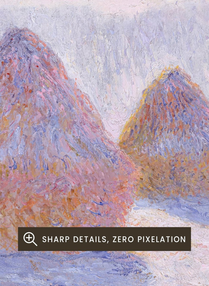 Claude Monet Haystacks (Effect of Snow and Sun) Art Print_Sugar & Canvas_Claude Monet
