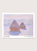 Claude Monet Haystacks (Effect of Snow and Sun) Art Print_Sugar & Canvas_Claude Monet