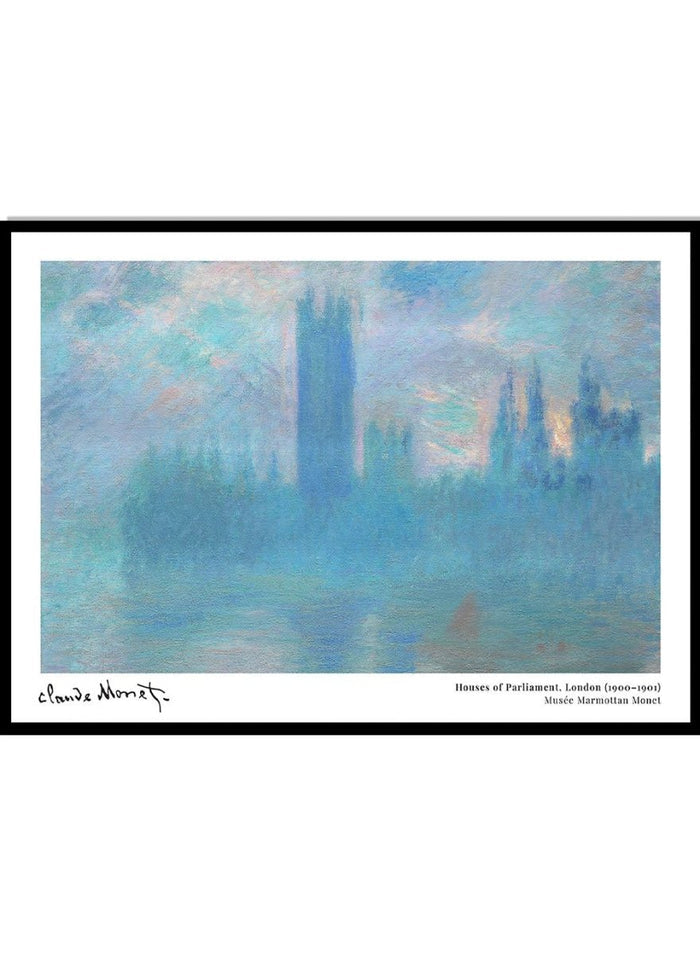 Claude Monet Houses of Parliament, London Art Print_Sugar & Canvas_Claude Monet