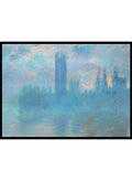 Claude Monet Houses of Parliament, London Art Print_Sugar & Canvas_Claude Monet