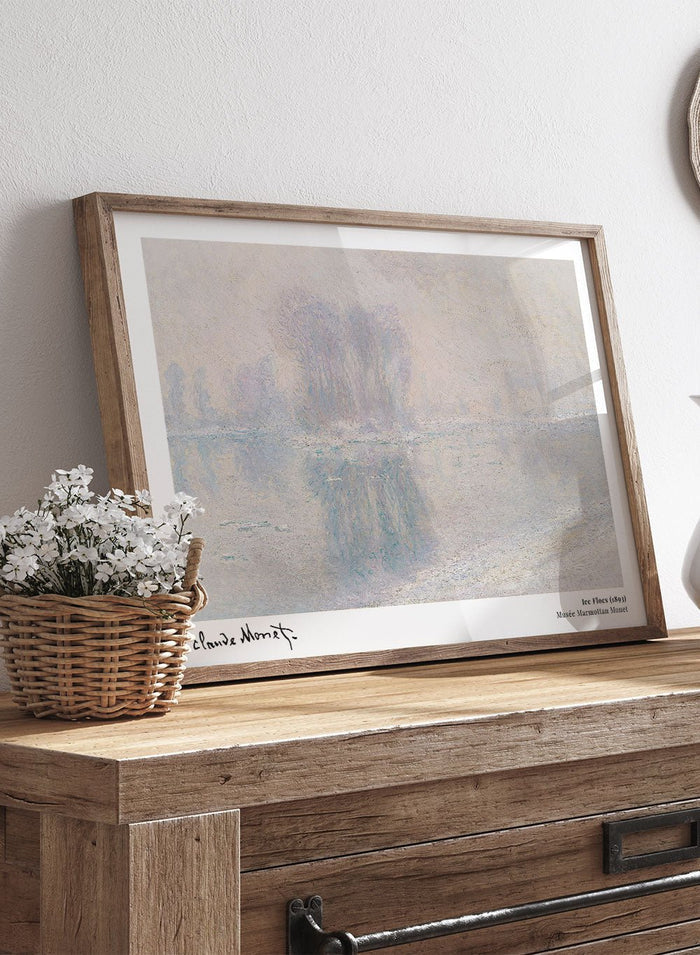 Claude Monet Ice Floes 1893 Art Print_Sugar & Canvas