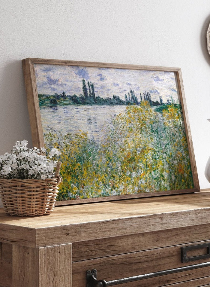 Claude Monet Île aux Fleurs near Vétheuil Art Print_Sugar & Canvas_Claude Monet