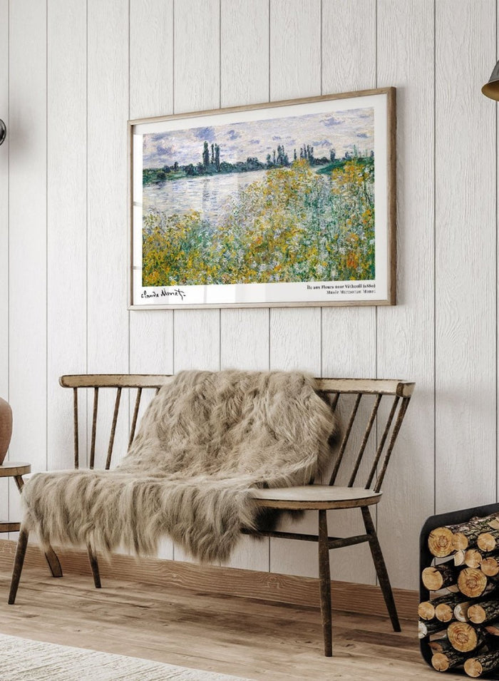 Claude Monet Île aux Fleurs near Vétheuil Art Print_Sugar & Canvas_Claude Monet