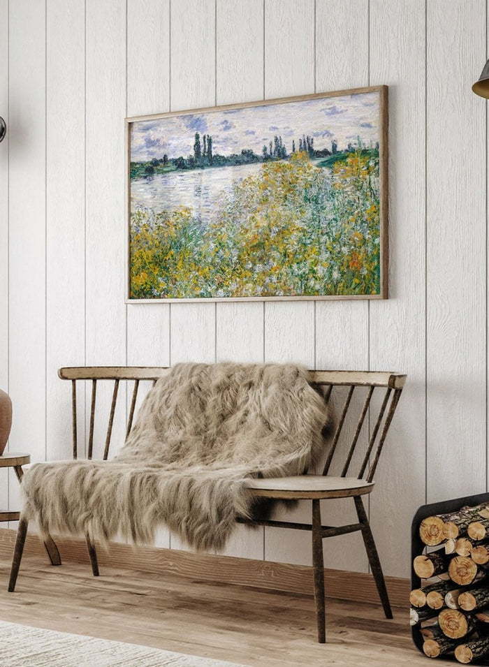 Claude Monet Île aux Fleurs near Vétheuil Art Print_Sugar & Canvas_Claude Monet