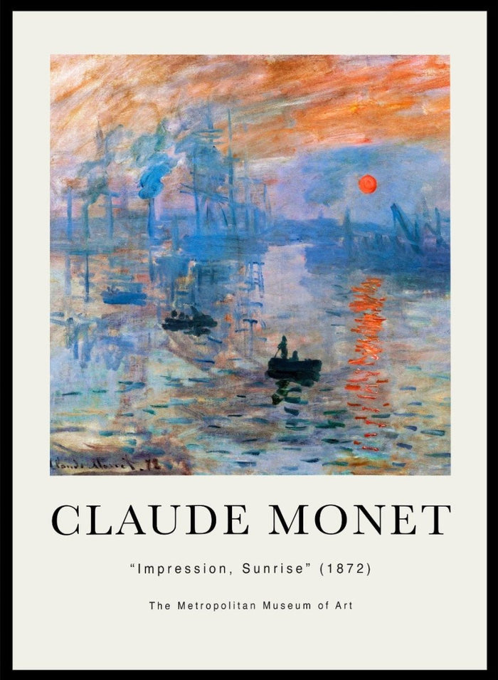 Claude Monet Impression, Sunrise Art Print_Sugar & Canvas_Claude Monet