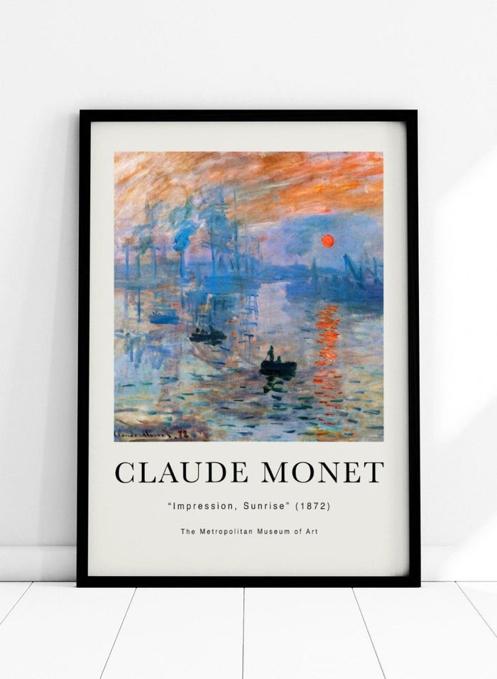 Claude Monet Impression, Sunrise Art Print_Sugar & Canvas_Claude Monet