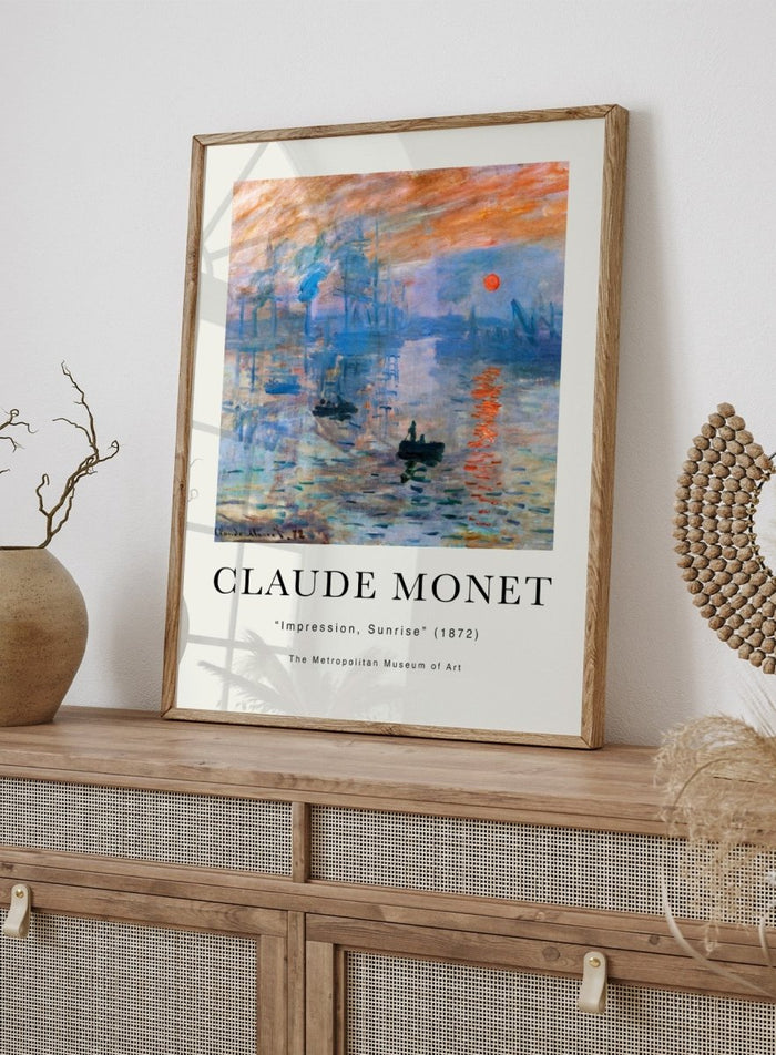 Claude Monet Impression, Sunrise Art Print_Sugar & Canvas_Claude Monet