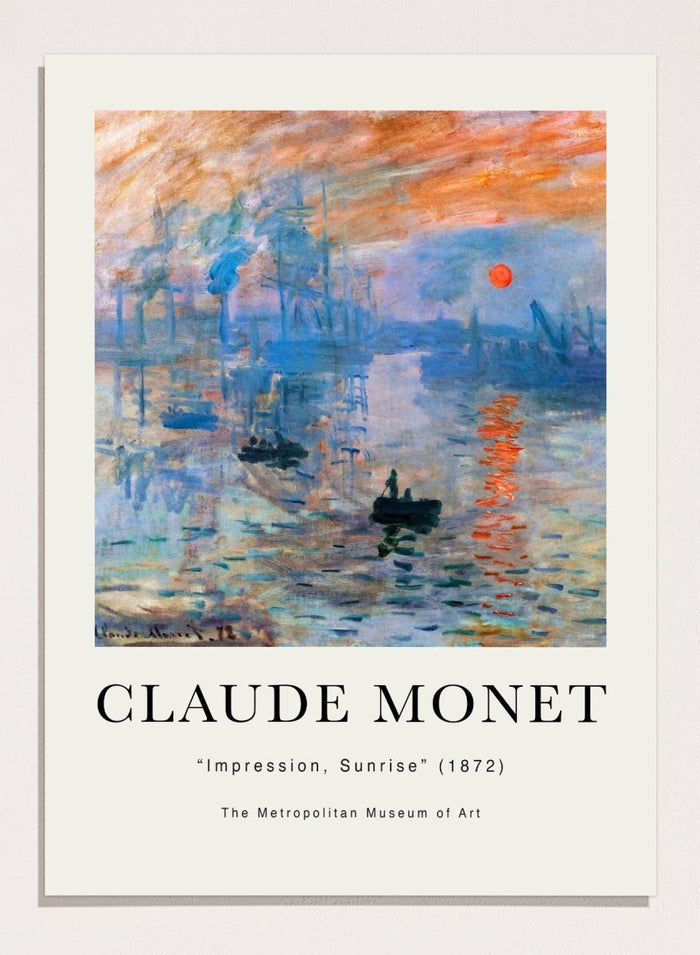 Claude Monet Impression, Sunrise Art Print_Sugar & Canvas_Claude Monet