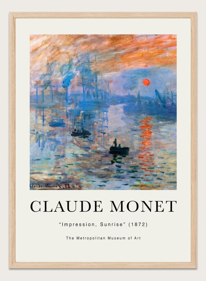 Claude Monet Impression, Sunrise Art Print_Sugar & Canvas_Claude Monet