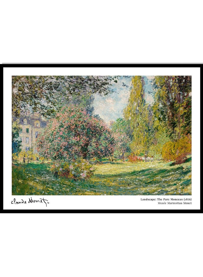 Claude Monet Landscape: The Parc Monceau Art Print_Sugar & Canvas_Claude Monet