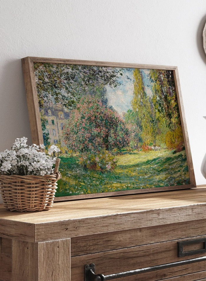 Claude Monet Landscape: The Parc Monceau Art Print_Sugar & Canvas_Claude Monet