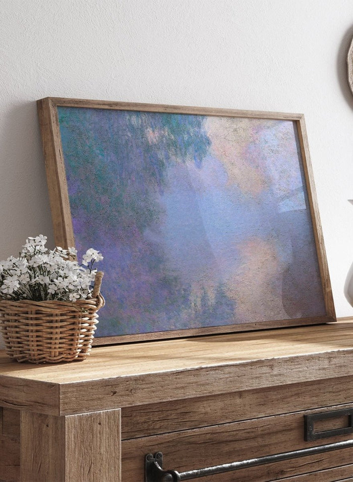 Claude Monet Morning on the Seine near Giverny Art Print_Sugar & Canvas_Claude Monet