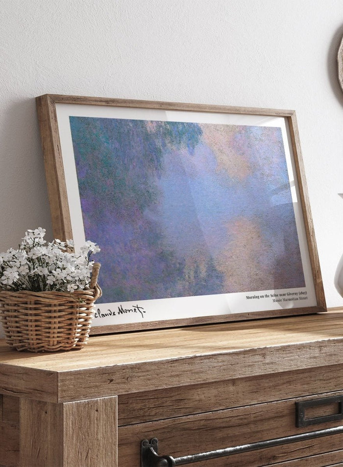 Claude Monet Morning on the Seine near Giverny Art Print_Sugar & Canvas_Claude Monet