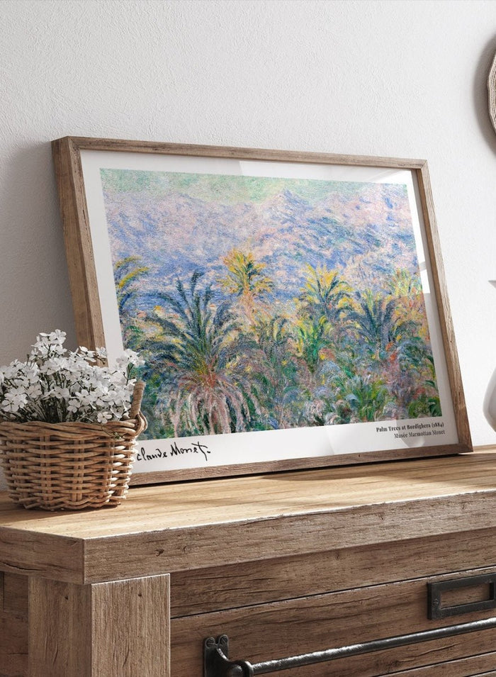 Claude Monet Palm Trees at Bordighera 1884 Art Print_Sugar & Canvas_Claude Monet