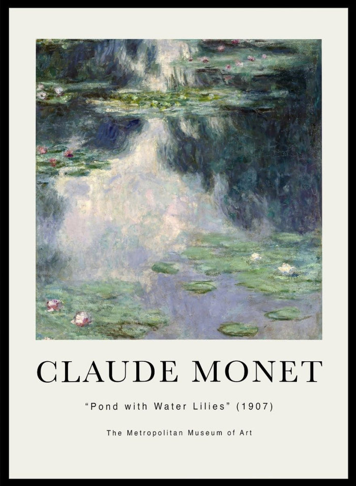 Claude Monet Pond with Water Lilies Art Print_Sugar & Canvas_Claude Monet