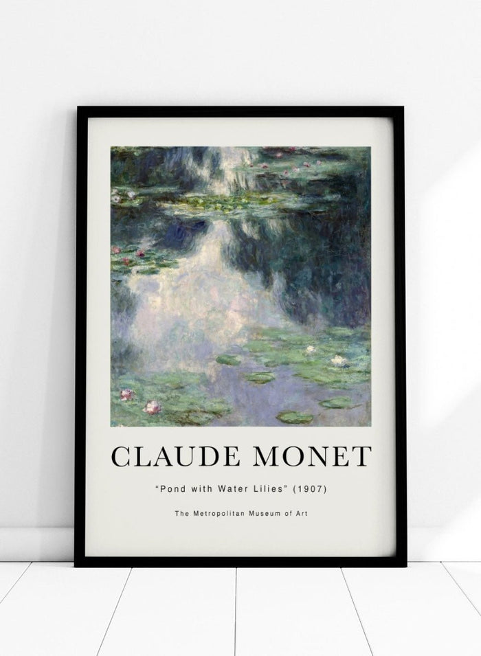Claude Monet Pond with Water Lilies Art Print_Sugar & Canvas_Claude Monet