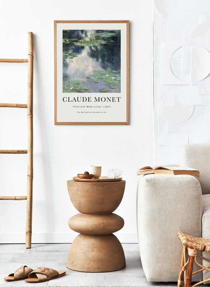 Claude Monet Pond with Water Lilies Art Print_Sugar & Canvas_Claude Monet