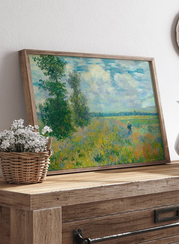 Claude Monet Poppy Fields near Argenteuil 1875 Art Print_Sugar & Canvas_Claude Monet