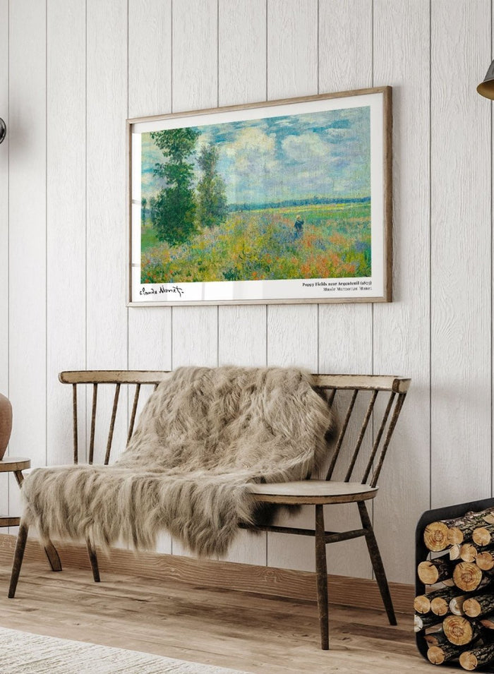 Claude Monet Poppy Fields near Argenteuil 1875 Art Print_Sugar & Canvas_Claude Monet