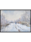 Claude Monet Snow at Argenteuil Art Print_Sugar & Canvas_Claude Monet