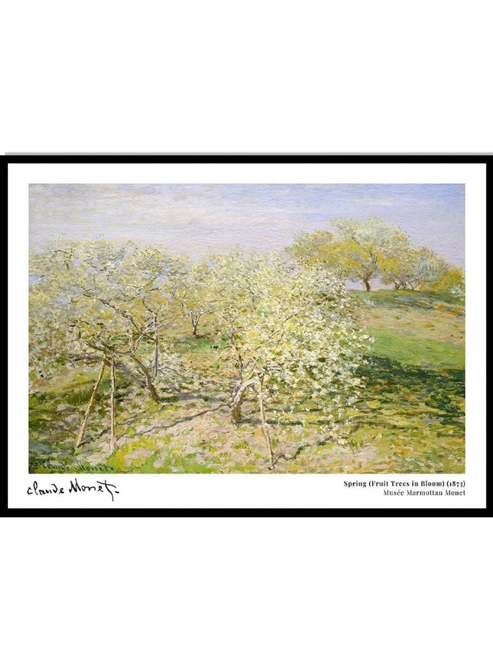 Claude Monet Spring (Fruit Trees in Bloom) Art Print_Sugar & Canvas_Claude Monet