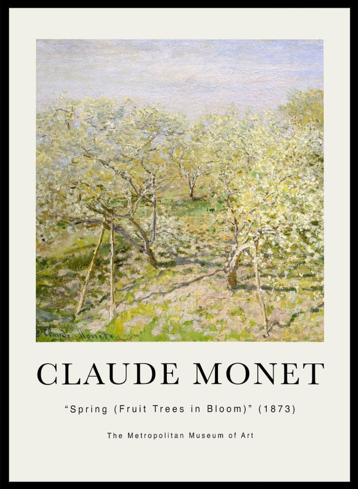 Claude Monet Spring (Fruit Trees in Bloom) Art Print_Sugar & Canvas_Claude Monet