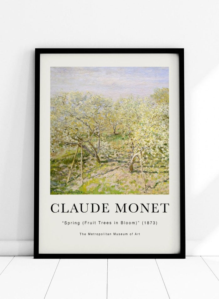 Claude Monet Spring (Fruit Trees in Bloom) Art Print_Sugar & Canvas_Claude Monet